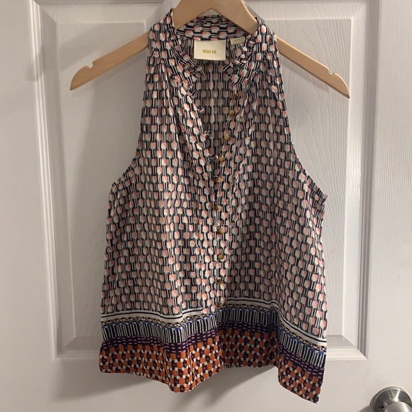 Maeve for Anthropologie Sleeveless Cotton Blouse, Size XS - Picture 2 of 15